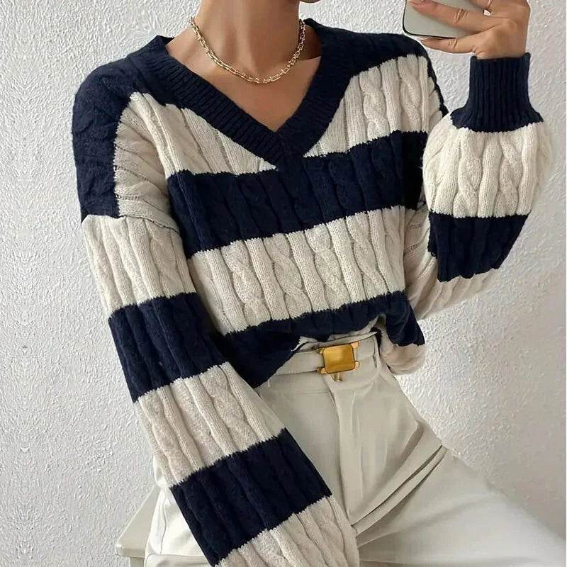 Grace Women’s Striped Knit Sweater