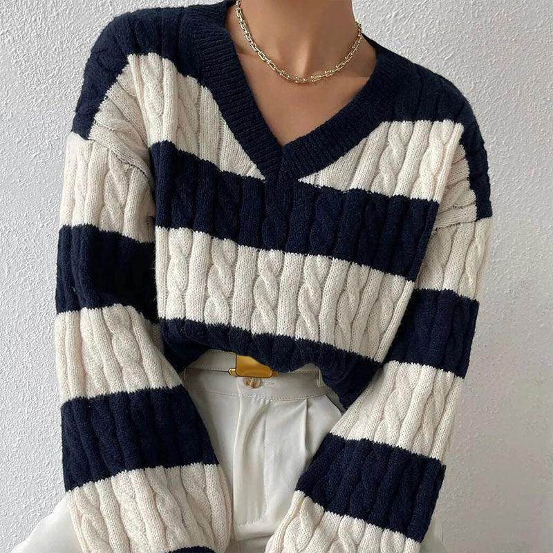 Grace Women’s Striped Knit Sweater