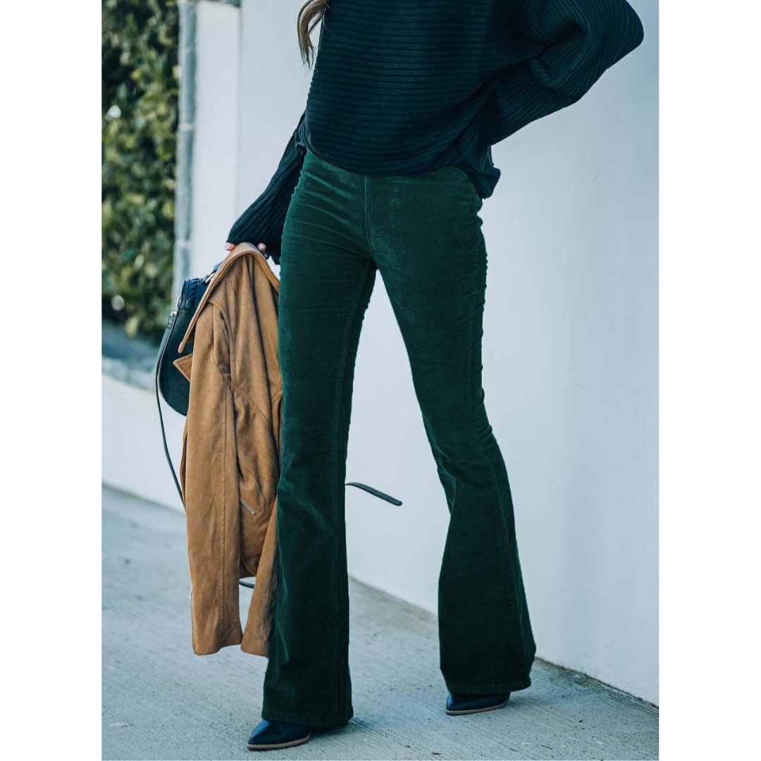 Carlia - Corduroy Flare Pants