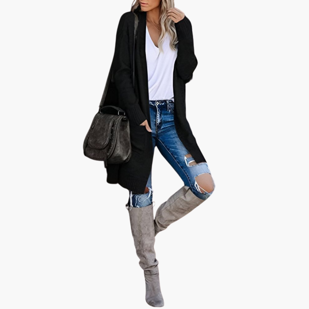 Holly | Casual Knit Pocketed Cardigan