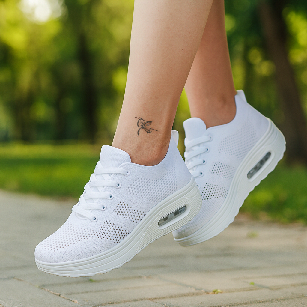 Orthopedic sneakers with air bubbles