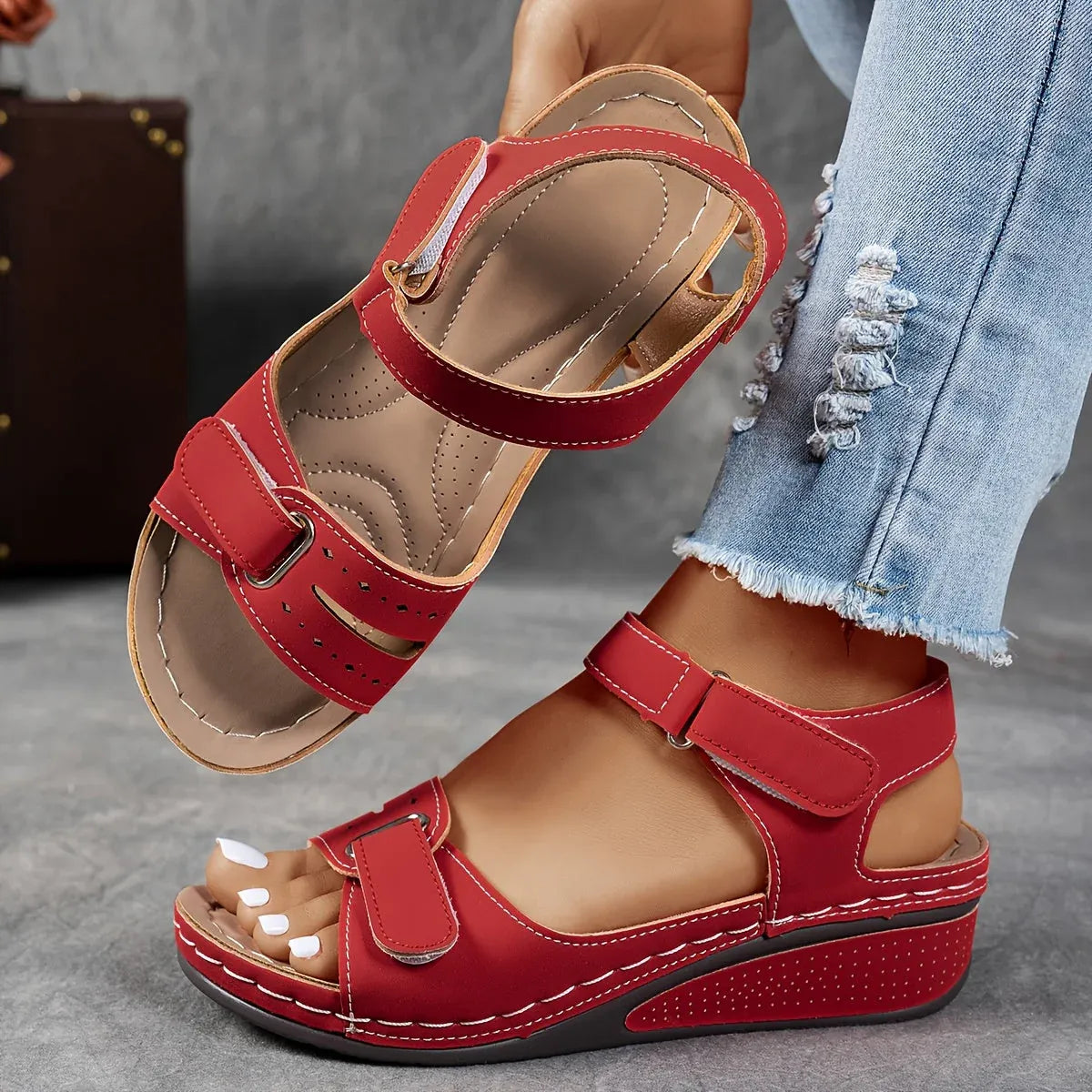 Cherry – Elegant Orthopedic Sandals